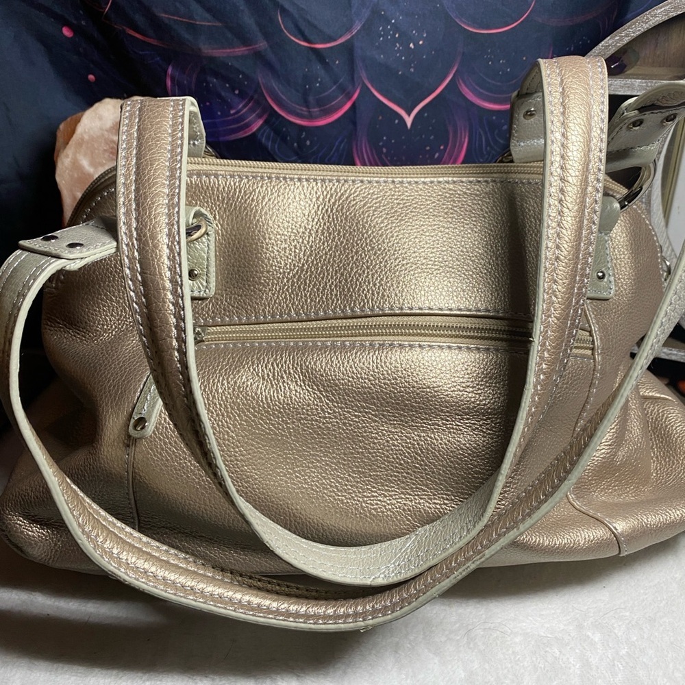 EUC Champagne Tignanello Shoulder Bag - Picture 5 of 8